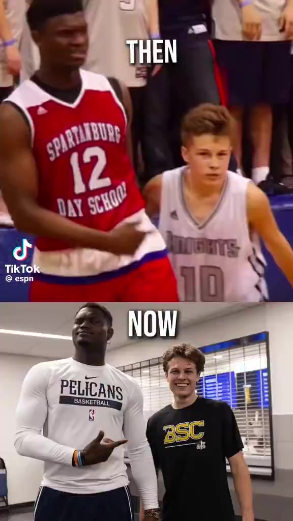 變高變壯了錫安與高中時(shí)防守他并在網(wǎng)上走紅的孩子見(jiàn)面